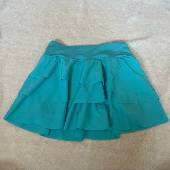 JoyLab Aqua Ruffle Mini Skirt - Picture 1 of 6